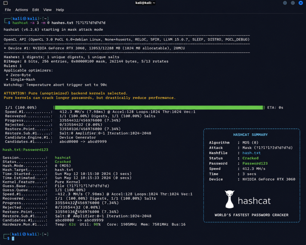 How-To: Crack NTLM Password Hashes with Hashcat hashcat 1